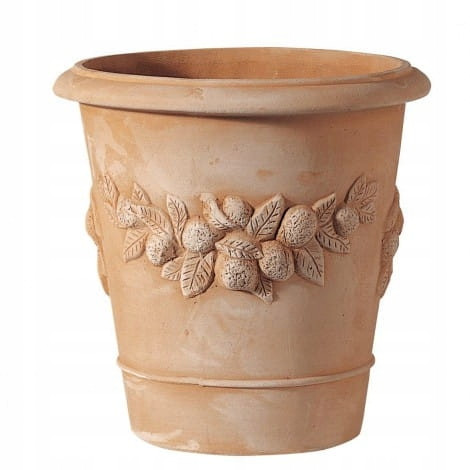  Polnix virágcserép 39 cm x 39 x 40 cm átmérő 39 cm kerámia narancssárga árnyalatok