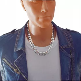    Ezüst teljes gyémánt lánc 1,50 cm széles gravírozás Ingyenes