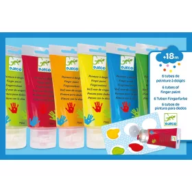  Djeco ujjfestékek 6 db x 75 ml