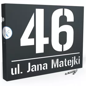 Printima házszám 30 x 40 cm antracit