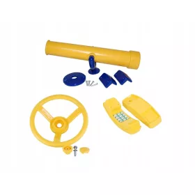 JÁTSZÓTERÜLET, távcső, kormány, telefon