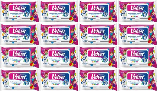 Vécé papír - Velvet hidratált WC -papír junior 672 hazugság