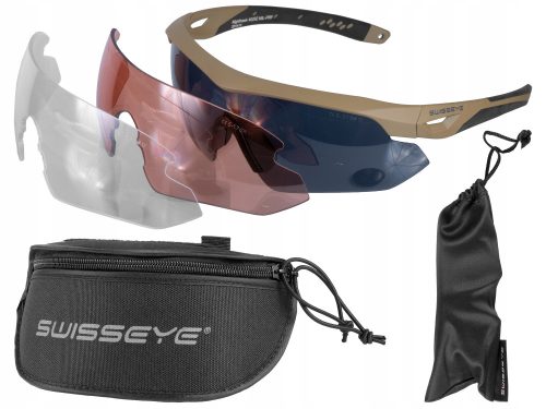 Lövés és ballisztikai védőszemüveg - LÖVŐSZEMÜVEG SwissEye Nighthawk Coyote