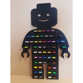    LUDZIK XL polc figurákhoz, kockákhoz, 56 férőhelyes, polc