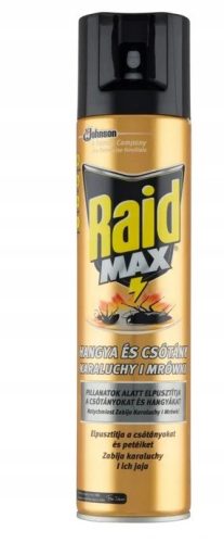  RAID MAX WORMS HANGYÁK CSÓTÁSOK RUGÓS SPRAY