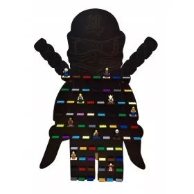  Ninja XL polc kockákhoz, figurákhoz, 71 db