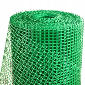   Kerítés háló, drótfonat - Műanyag kerítésháló zöld 0,6x50m PVC