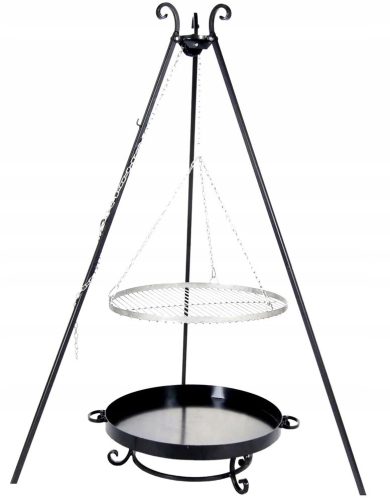  KERTI GRILL ÁLLVÁNY INOX RÁCS + KANDALLÓ 60cm