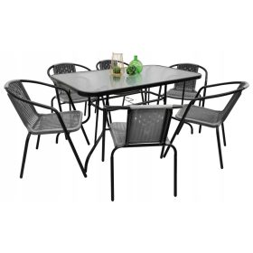   Kerti asztal, fotel - Összecsukható kerti nyugágy baldachinos strandszékkel