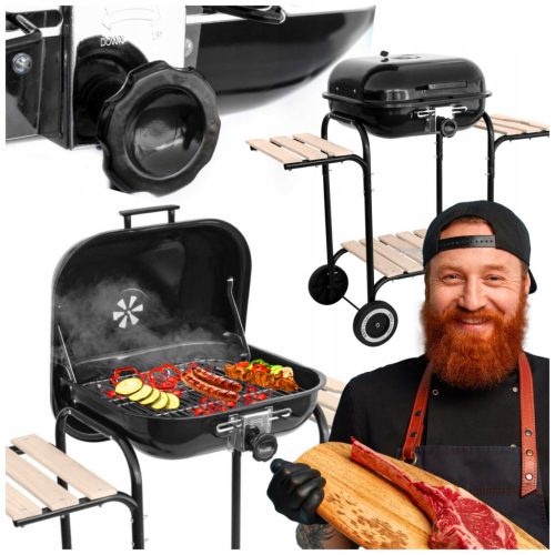  Mirpol faszén grill 40 x 40 cm