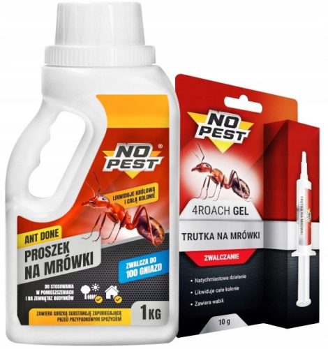  No-Pest 4 Ants hangyapor 1 kg + No-Pest hangya gél 10 ml