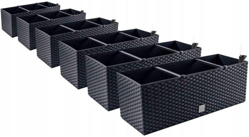  Prosperplast virágcserép 309 cm x 19,5 x 18,5 cm műanyag szürke és ezüst árnyalatok