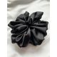 Gyermek hajgumi - Haj -radír scrunchie xxl fekete szatén