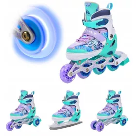   Görkorcsolya gyerekeknek - Meteor SKATES 4in1 görgők állítható korcsolyázása 34-37