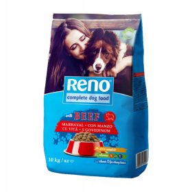   Száraz kutyaeledel - SZÁRAZET FELNŐTT KUTYÁKNAK MARHAHÚS 10KG RENO