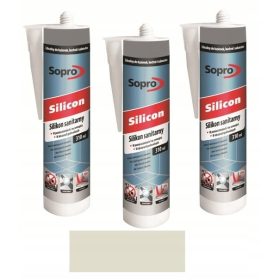  Szilikon tömítők, ragasztók -  SOPRO ENYITER SITERY SILICONE 310 ml Ezüst-szürke 17