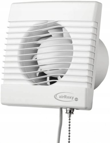 Fürdőszoba ventilátor - ÜVEG VENTILÁTOR IDŐZÍTŐ KI FEHÉR Fi 120