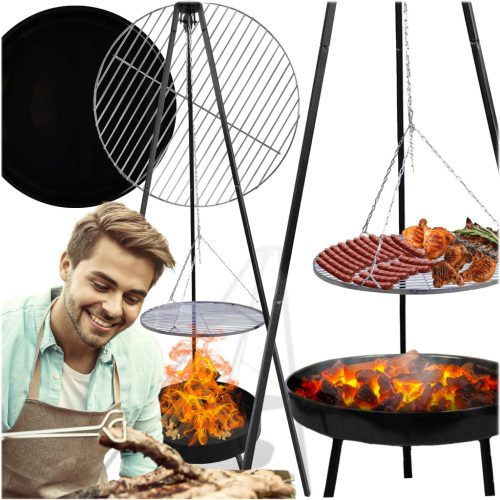  NAGY KERTI GRILLRÁCS KANDALLÓ 2IN1