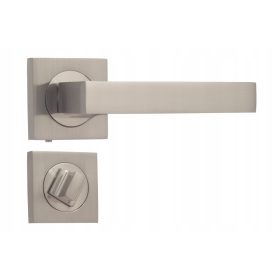   Gamar belső fogantyú, rövid, szögletes lemez, lemez WC zárral