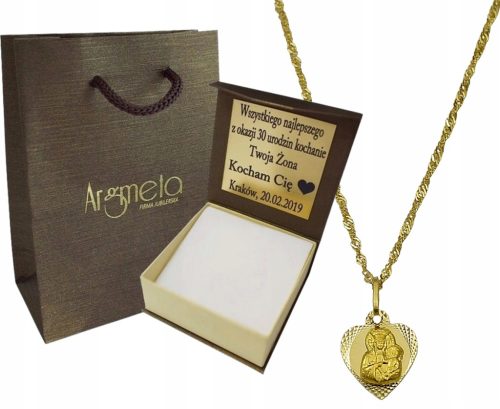  ARANYLÁNC MEDALIT pr 585 INGYENES METSZETTEL