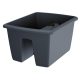  Prosperplast virágcserép 39,8 cm x 28,8 x 21 cm műanyag szürke és ezüst árnyalatú