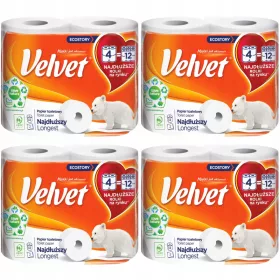   Vécé papír - Velvet vécépapír leghosszabb PUHA 16 tekercs
