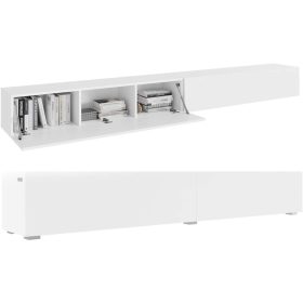  TV szekrény 280 cm TV-hez, fehér matt