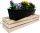  Virágcserép Dobozok földje 83 cm x 19 x 15 cm barna és bézs fa árnyalatai