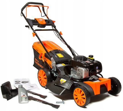  Gázfűnyíró kosaras német 140 cm³ kapacitással kosár 65 l, vágási szélesség 46 cm