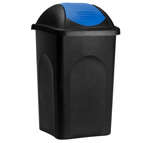 Háztartási hulladékgyűjtő - Stefanplast szemetes tartály 60 l fekete kék
