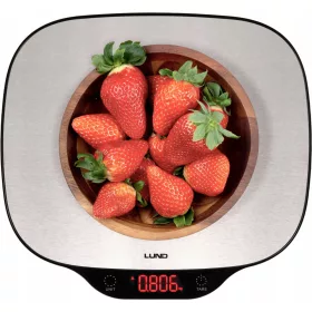   Konyhai mérleg - ELEKTRONIKUS KONYHAMÉRLEG ROZSDAMENTES ACÉL 5 KG