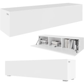  LOWBOARD 140 cm TV állvány, fehér matt