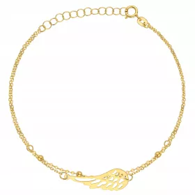  Arany duplaszárnyú golyós karkötő VÉSZ