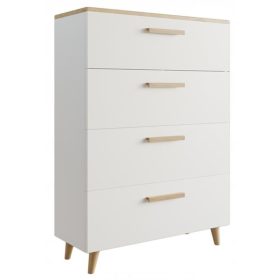 Matkam Perlavita komód 80 x 40 x 112 cm matt fehér