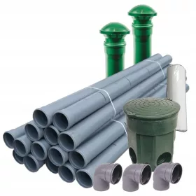    Szennyvíztisztító telep szivárgó vízelvezetéssel, 1 kamrás, 1 l