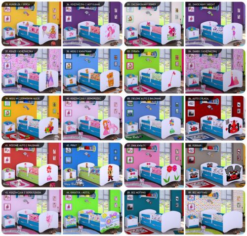 ÁGY 140/70 + FIÓK + MATRAC + KERET GYERMEKSZOBA