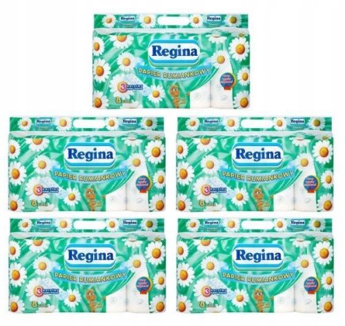 Vécé papír - Regina Rumianek WC -papír 8 görgők csomagja