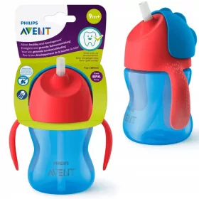   Bébiüveg - Avent bögre nem -spill szalmával 9m+200 ml 796/01