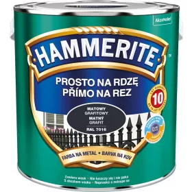 Hammerite Prosto For Rust fémfesték, grafit, 2,5 l