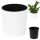 Deco4Home virágcserép 25 cm x 25 x 25,5 cm átmérő 25 cm műanyag fehér
