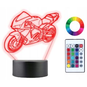   Gyermek éjszakai lámpa - LED -es éjjeli lámpa ló 3D név név