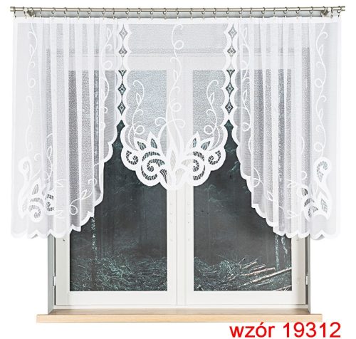 Kész függöny - Fehér függöny függöny kész Jacquard 300x120