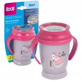   Bögre, üveg csecsemőnek - Lovi Cup 360 Non -SPILL fogantyúval tanít