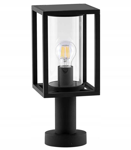  Téglalap alakú világítóoszlop SuperLED E27 35 cm fekete