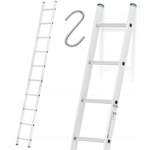 Magasabb létra 4,3 m alumínium 1 x 10 150 kg-ig