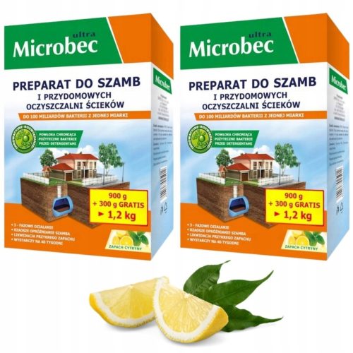 Szennyvíztisztító - Microbec Ultra baktériumok szeptikus tartály 1,2 kg x 2