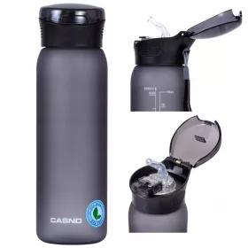   Tizedik doboz, üveg - Tritán vizes palack BPA-mentes szívószállal, 0,6l