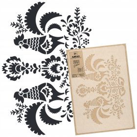   Stencil festéshez - Falmatricák építő kotrógép walec 100cm