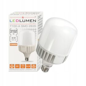   LED izzó E27 T100 30W = 185W SMD 3152LM 270 ° CD Energia -SEGRALVA