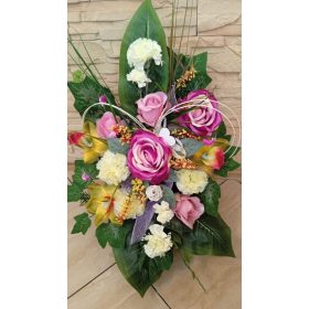   Virág dekoráció - Virágok ANYÁK NAPJÁRA, APA NAGYMAI, fejdísz SZETT